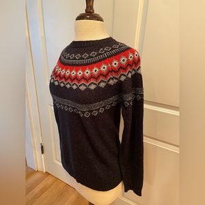 Navy blue/grey Fair Isle sweater, Size small